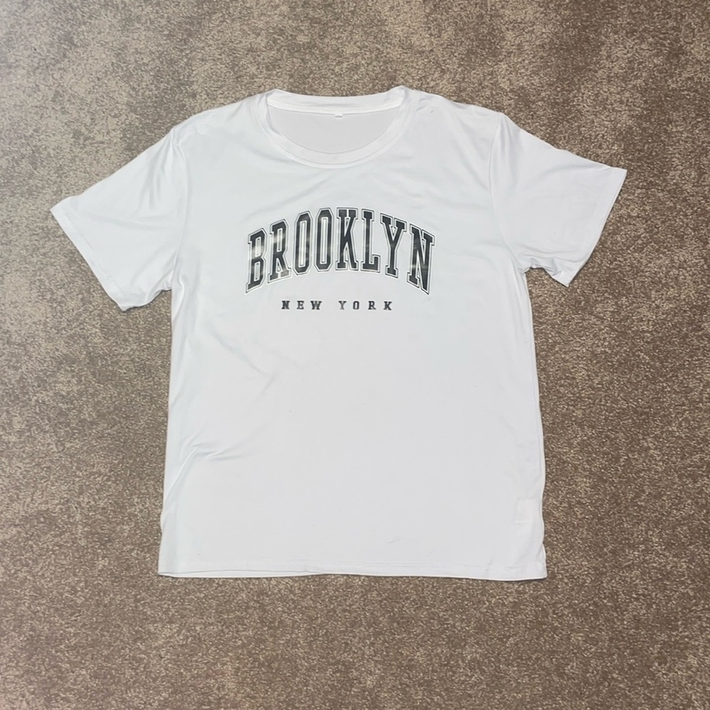Shein Brooklyn Unisex Graphic Short-Sleeve T-Shirt